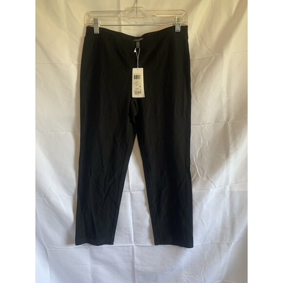 Eileen Fisher Petite Slate Crepe Slim Ankle Pants PS Petite Small Retail $168 - Picture 1 of 8